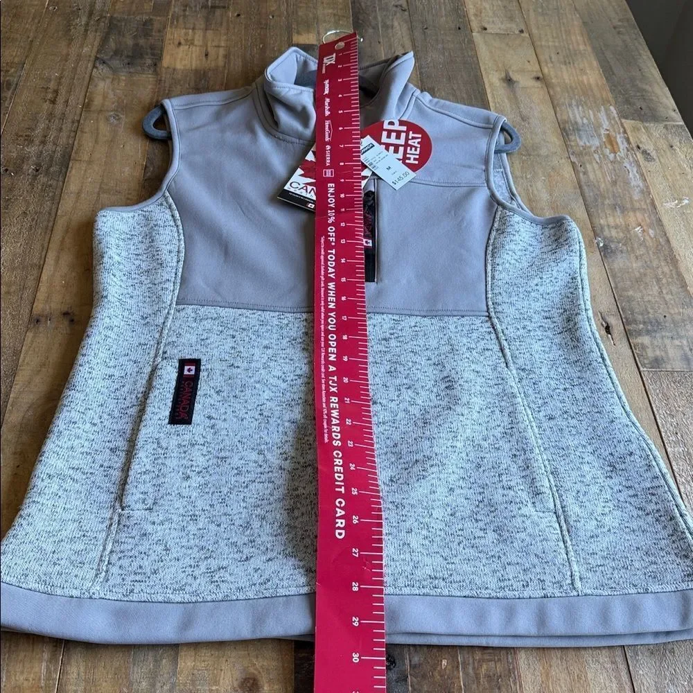 Canada Weather Gear Light Gray Vest SIZE M